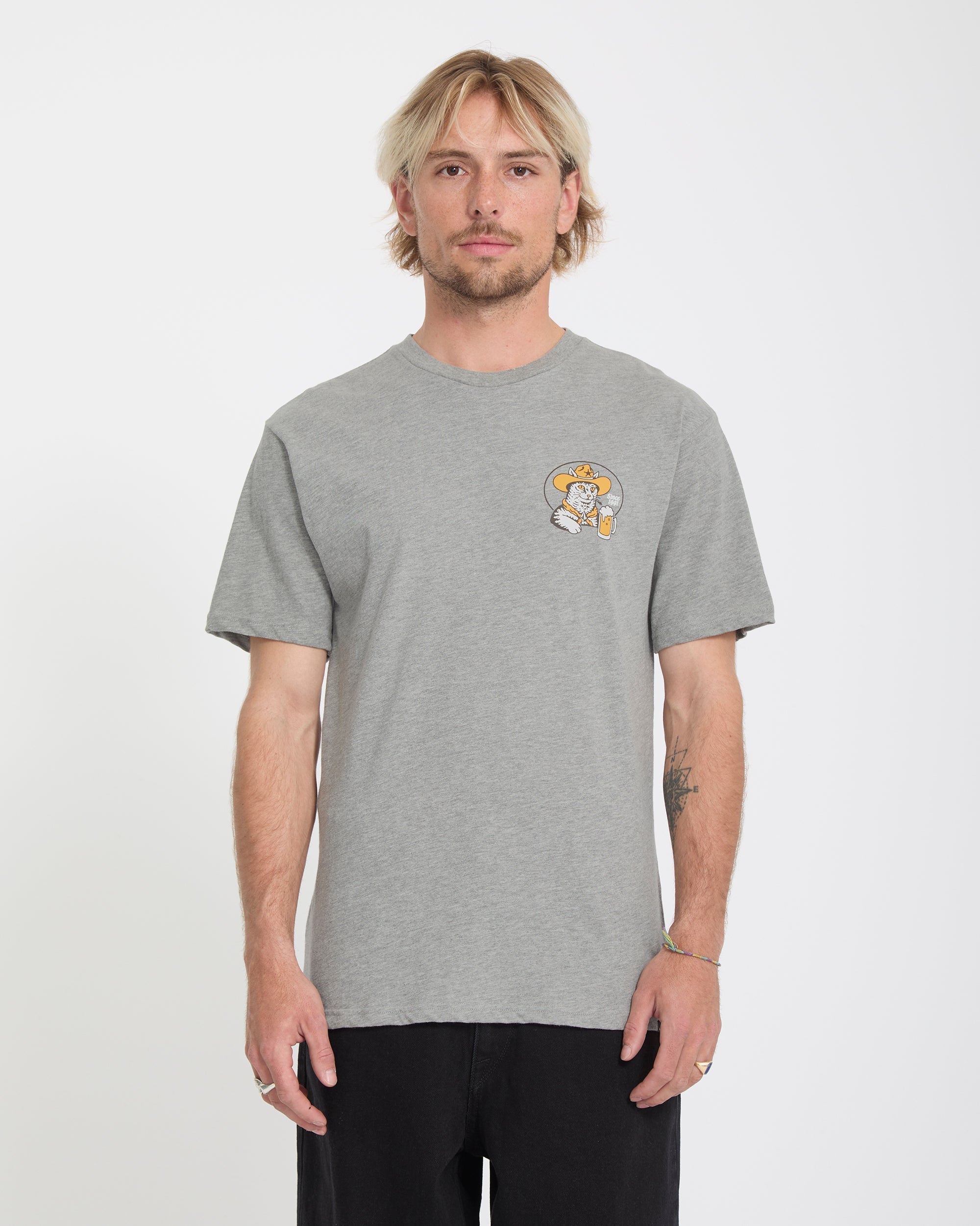 Camiseta Meowdy - Heather Grey - Hombre - Volcom España