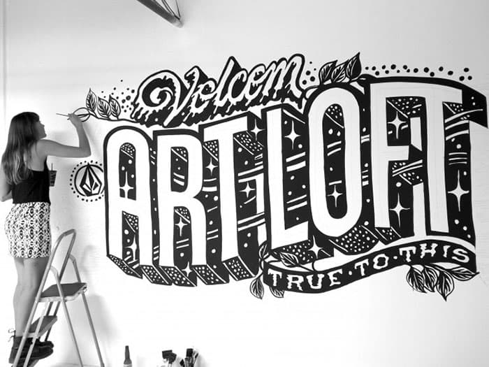 Volcom Artloft Mural by Gemma O'Brien