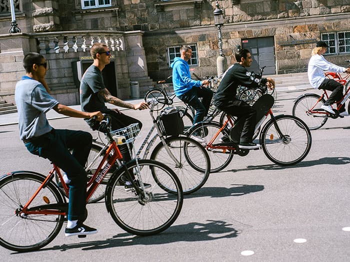 Riding Bikes Through Copenhagen W/ Rune Glifberg, Alec Majerus, Louie Lopez and Collin Provost