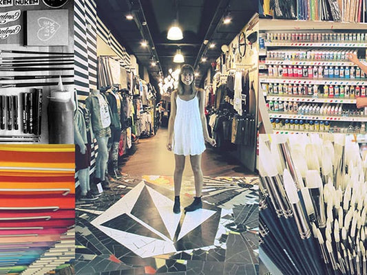 Mural Painting in Barcelona w/ Volcom Artist Gemma O'Brien