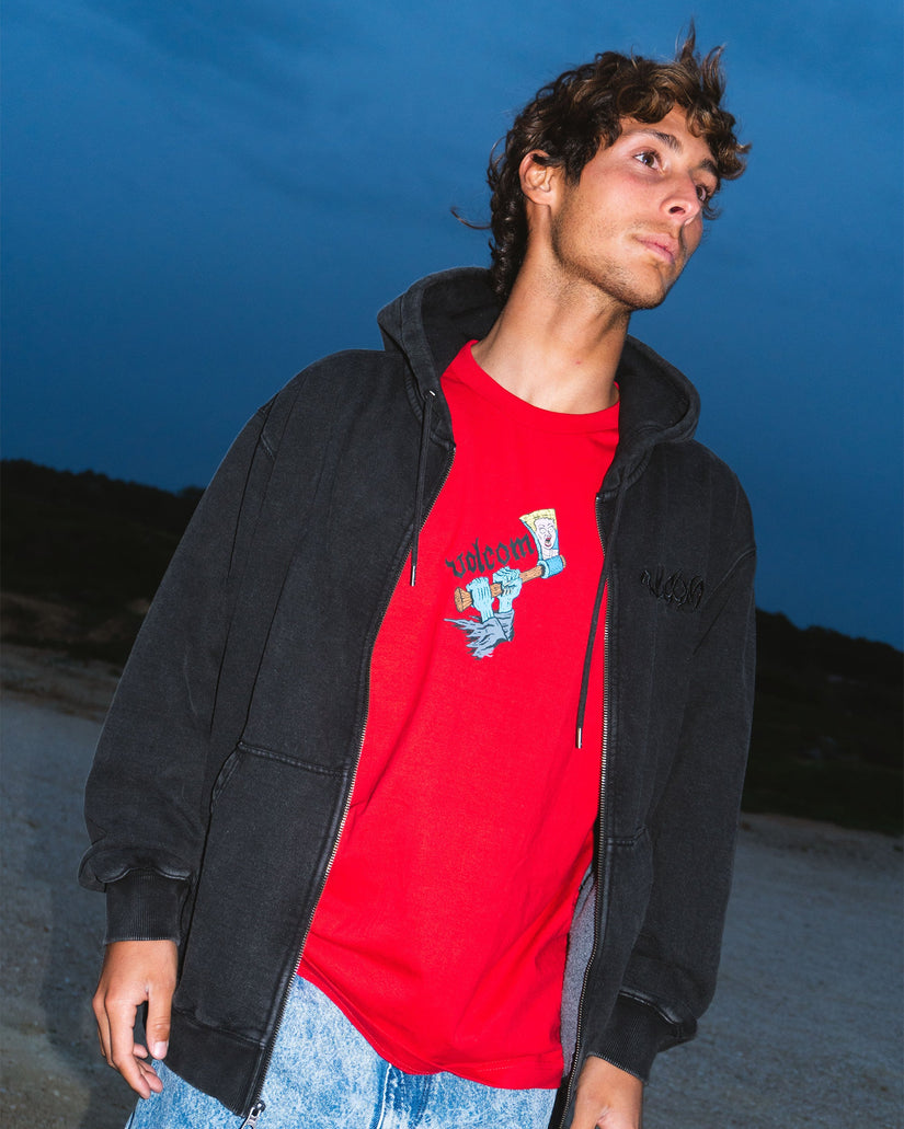 Sudadera Con Capucha Y Cremallera Studder - Black