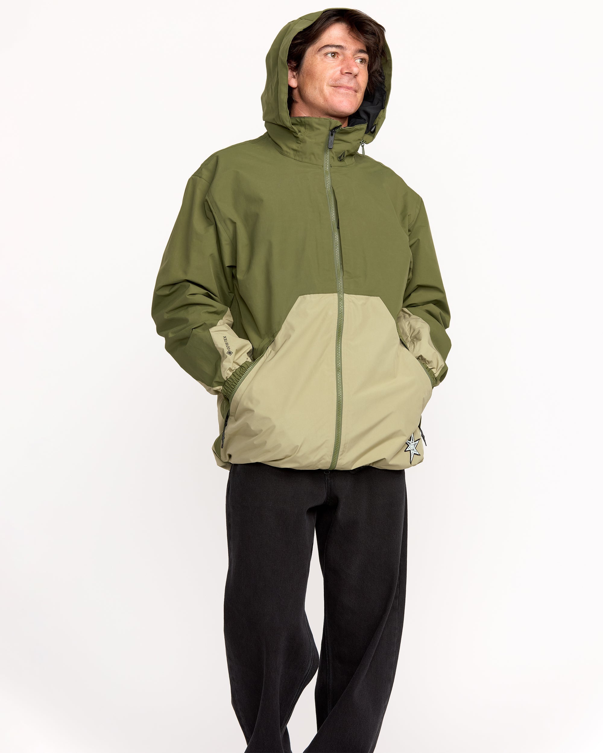Chaqueta Longo Gore-Tex - Dark Olive - Hombre - Volcom España
