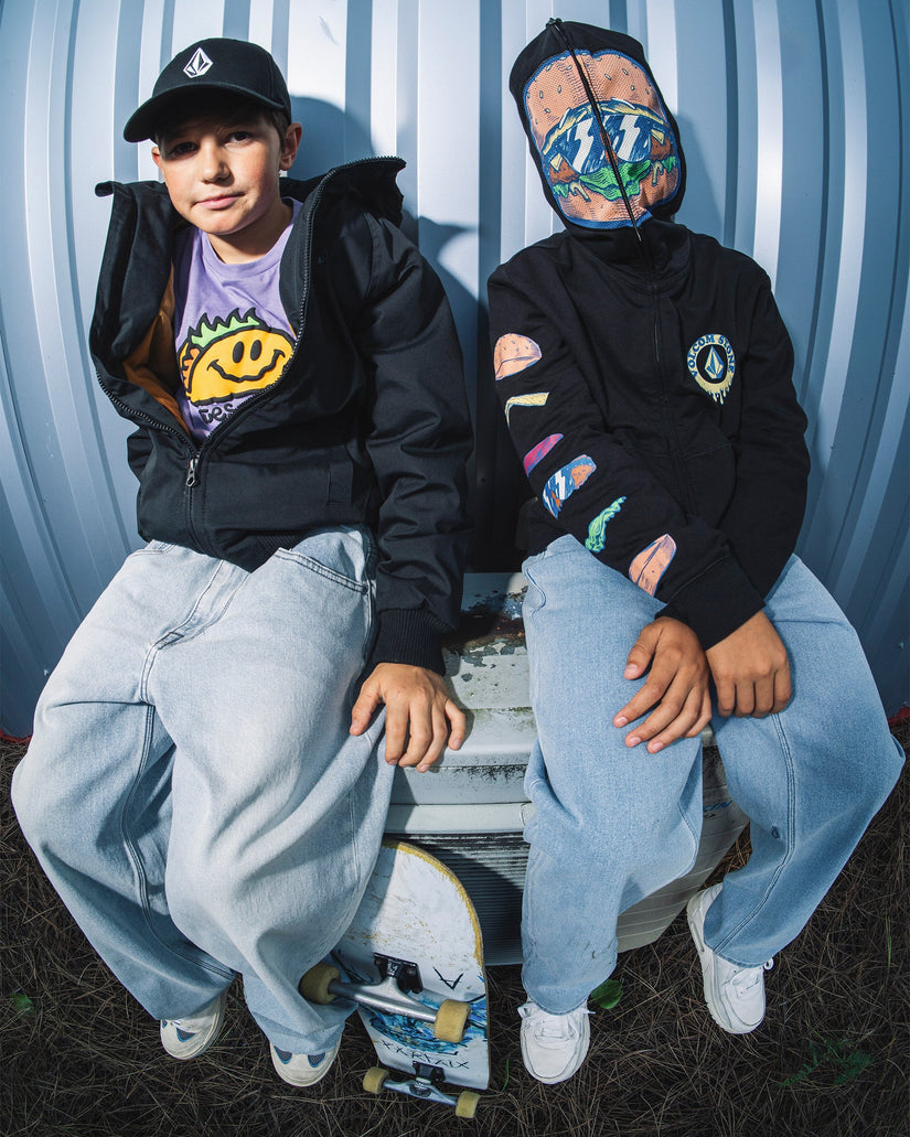 Sudadera Con Capucha Y Cremallera Burgstone - Black - (NIÑOS)