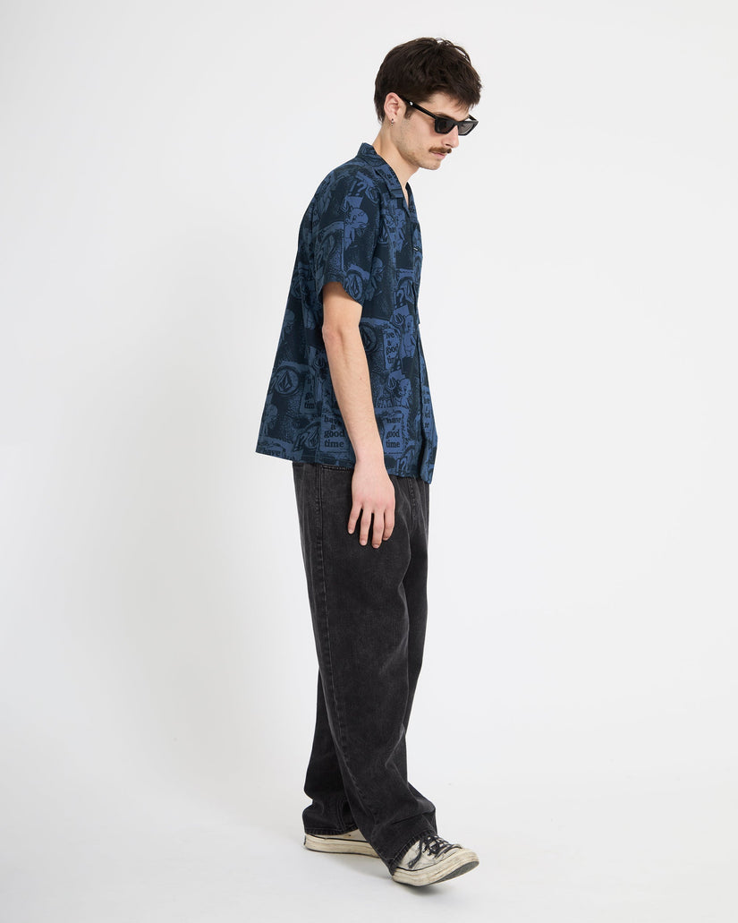 Camisa Hoboken - Blueberry