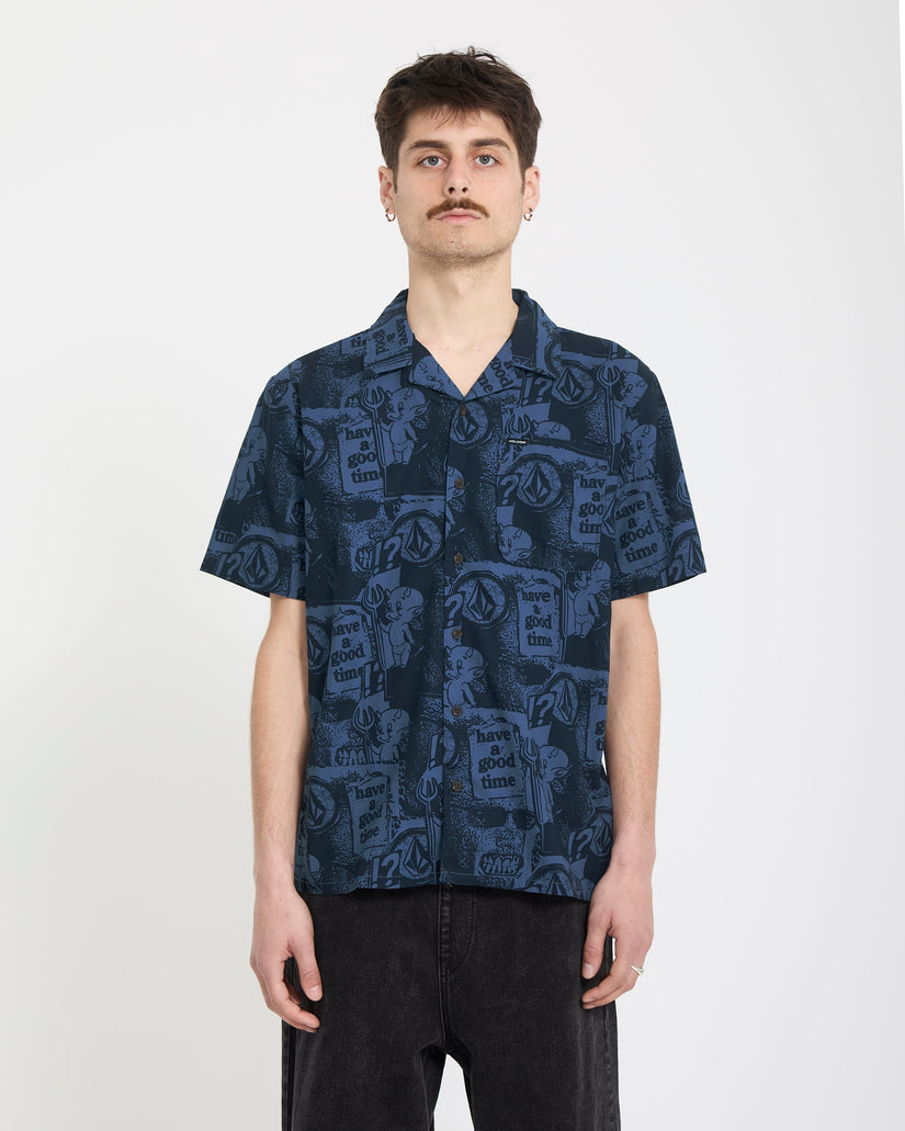 Camisa Hoboken - Blueberry