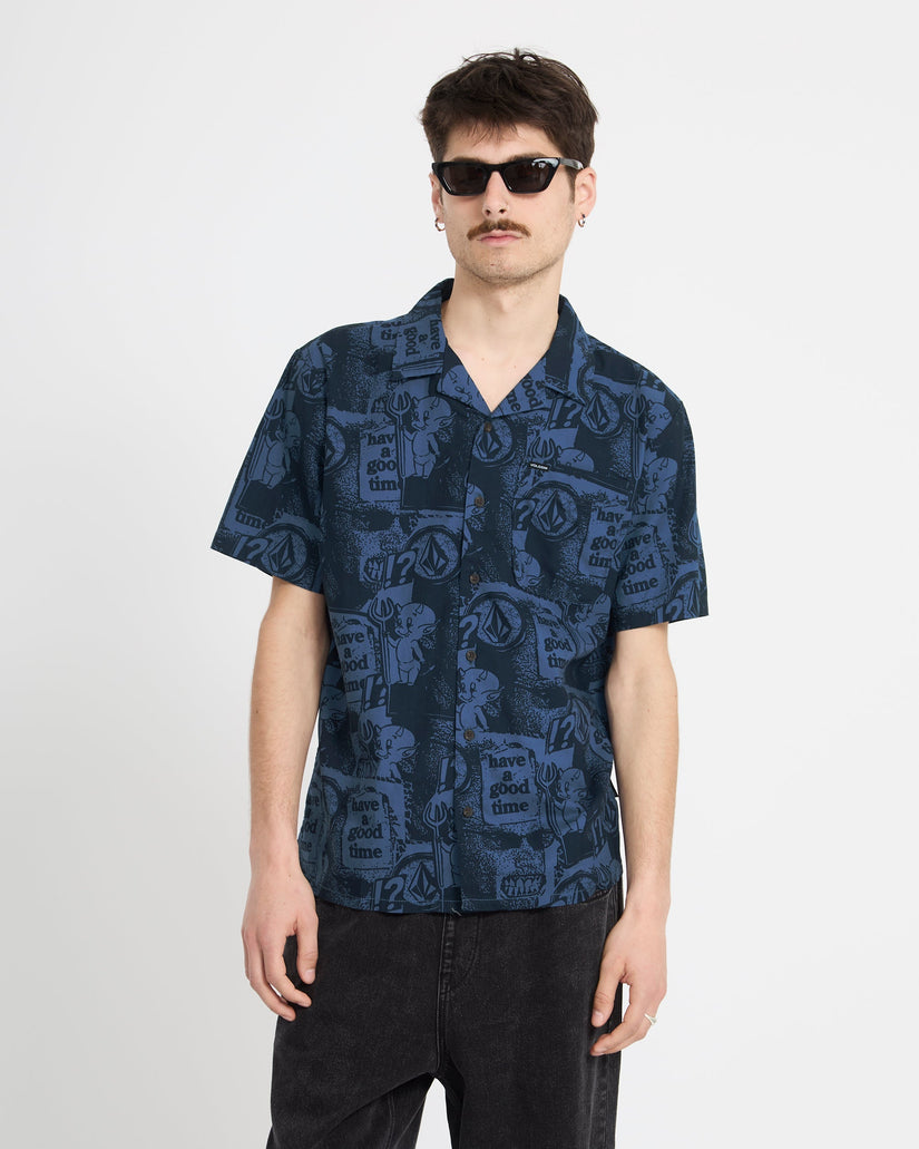Camisa Hoboken - Blueberry
