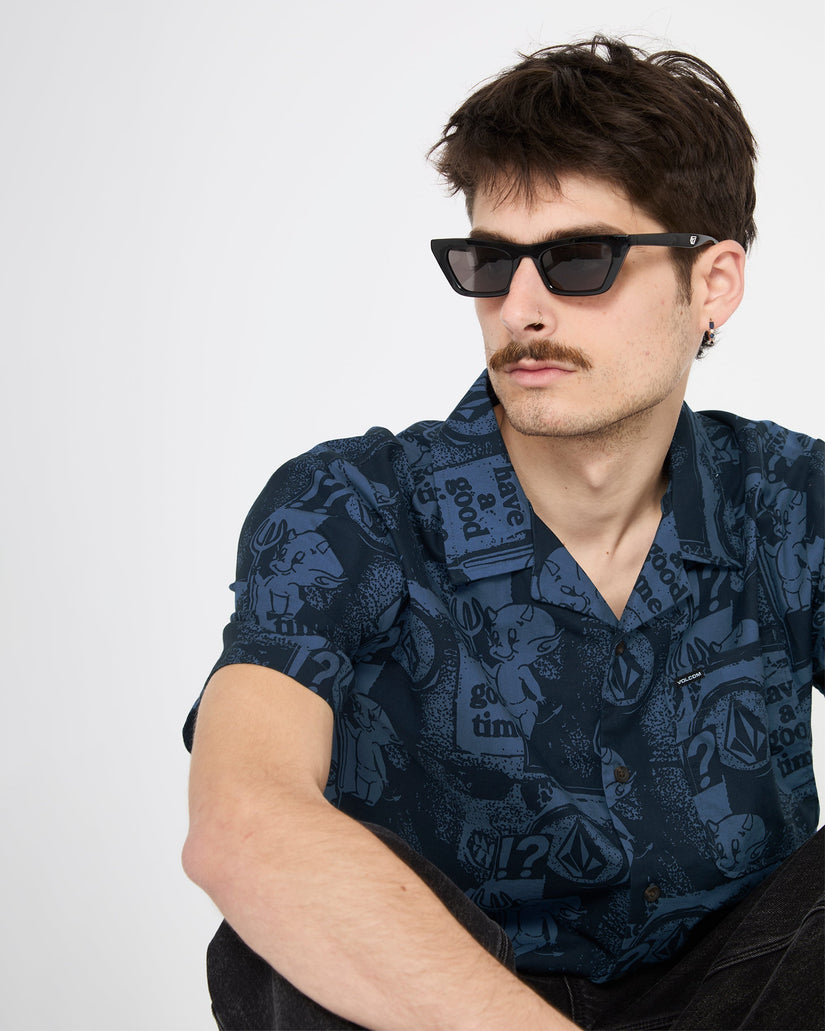 Camisa Hoboken - Blueberry