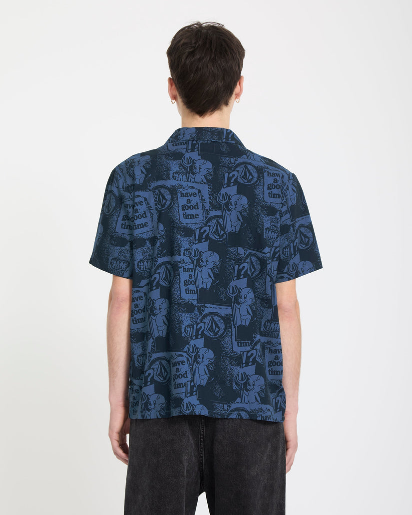 Camisa Hoboken - Blueberry