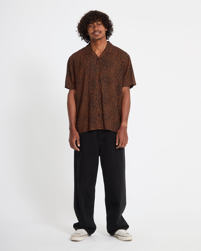 Camisa Utopias Print - Brown Horn