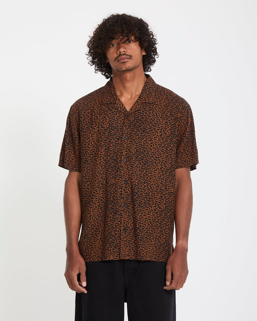 Camisa Utopias Print - Brown Horn