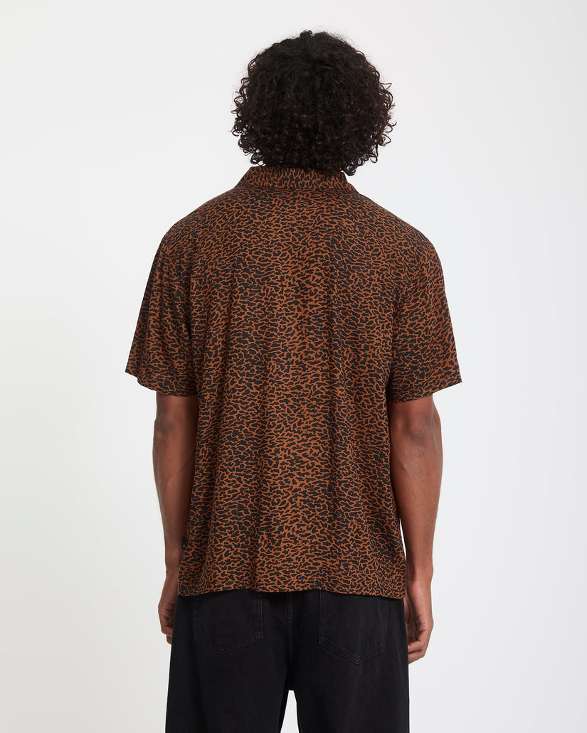 Camisa Utopias Print - Brown Horn
