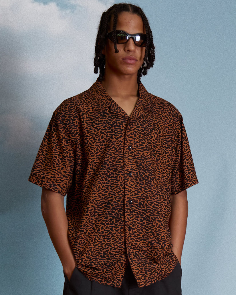 Camisa Utopias Print - Brown Horn