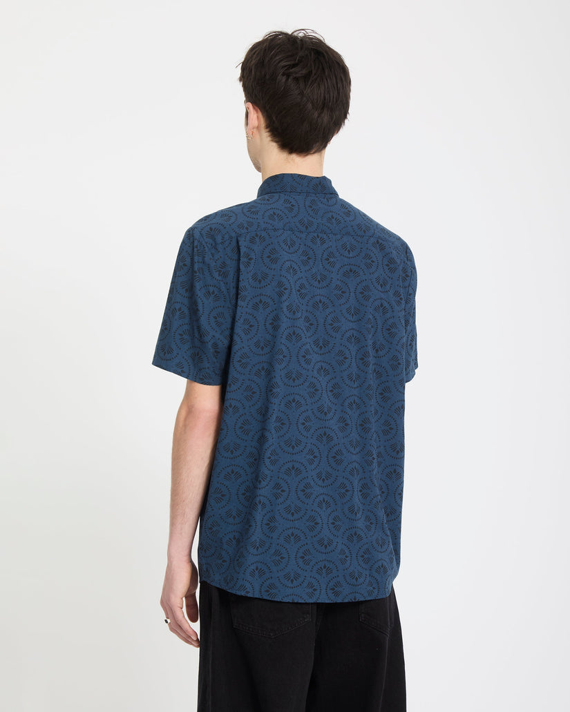 Camisa Scaler Stone Woven - Midnight Blue
