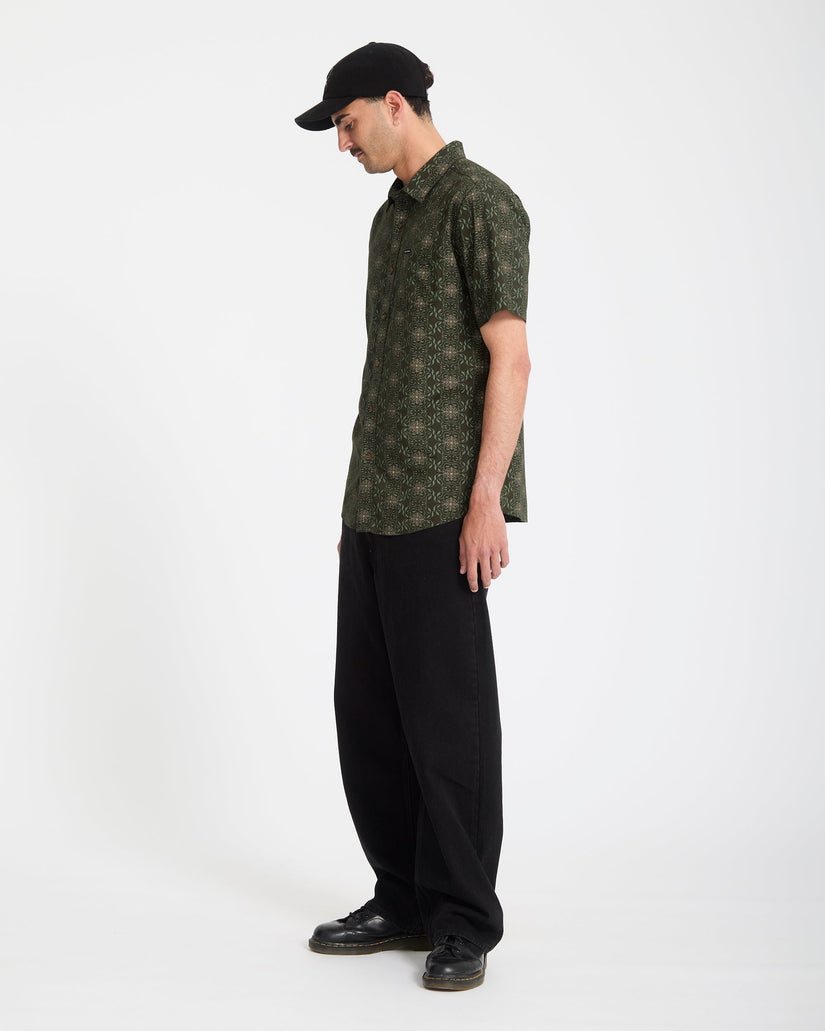 Camisa Scaler Stone Woven - Squadron Green