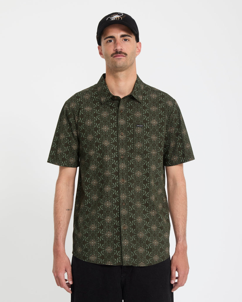 Camisa Scaler Stone Woven - Squadron Green