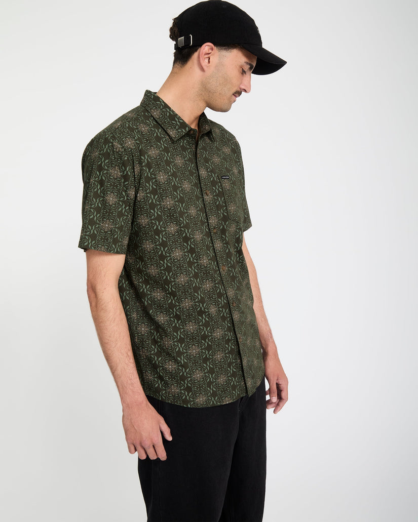 Camisa Scaler Stone Woven - Squadron Green