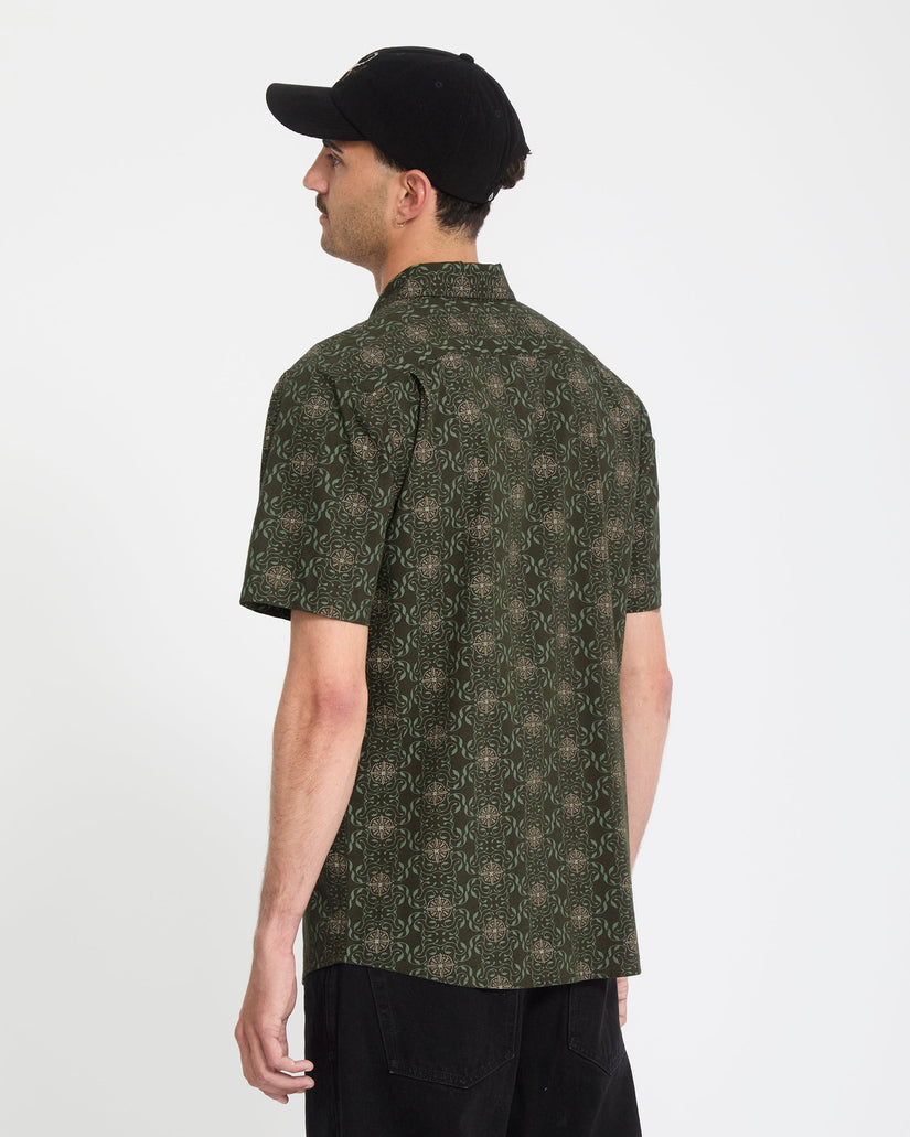 Camisa Scaler Stone Woven - Squadron Green
