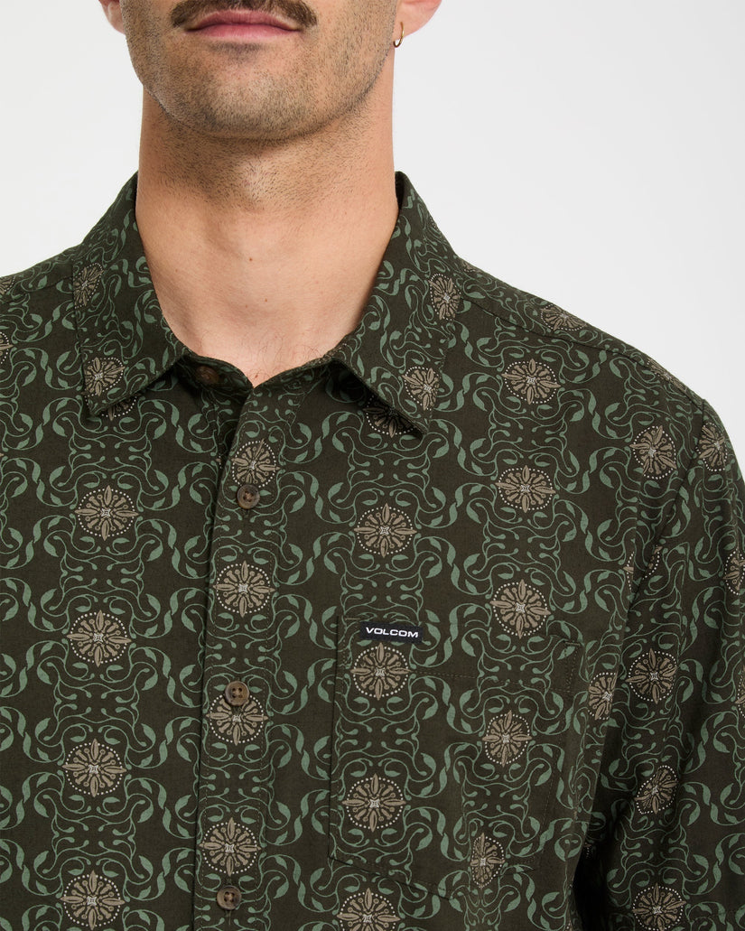 Camisa Scaler Stone Woven - Squadron Green