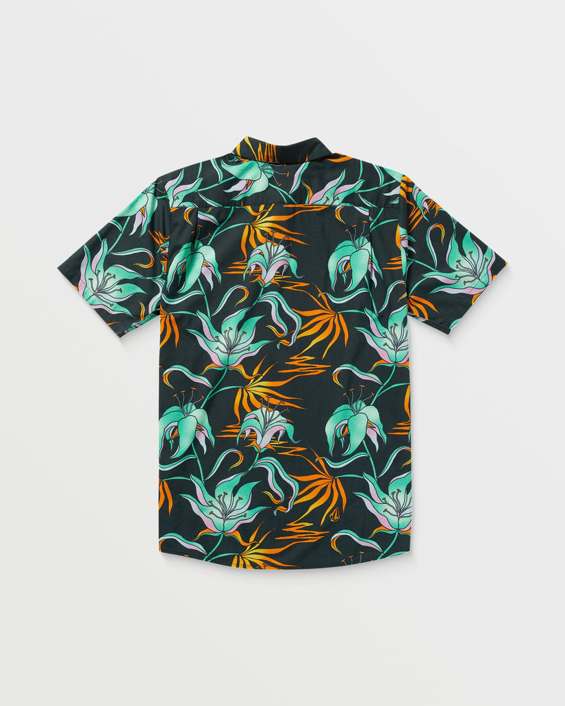Camisa Brainmelter Floral - Black Green