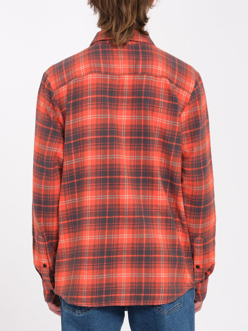 Camisa Caden Plaid - Bright Red