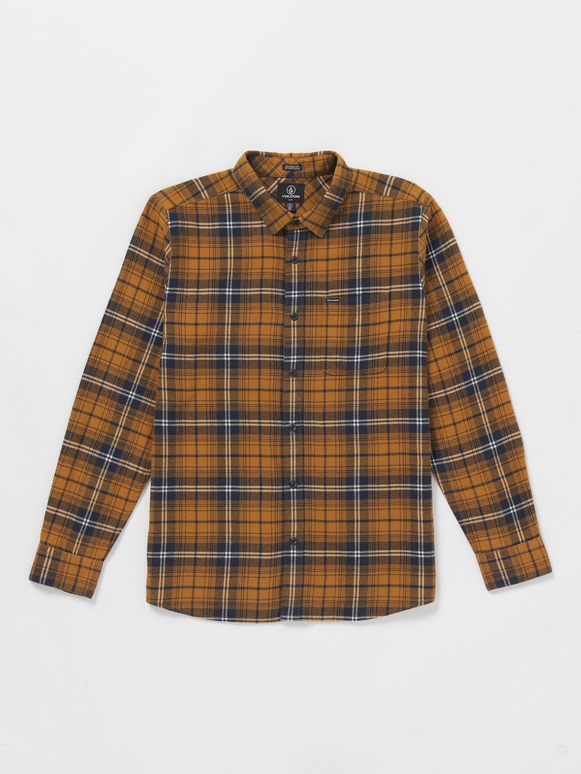 Camisa Caden Plaid - Chestnut Brown