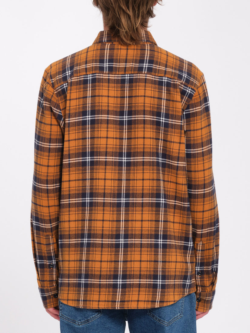 Camisa Caden Plaid - Chestnut Brown