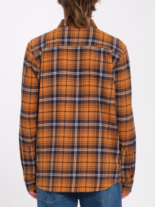 Camisa Caden Plaid - Chestnut Brown