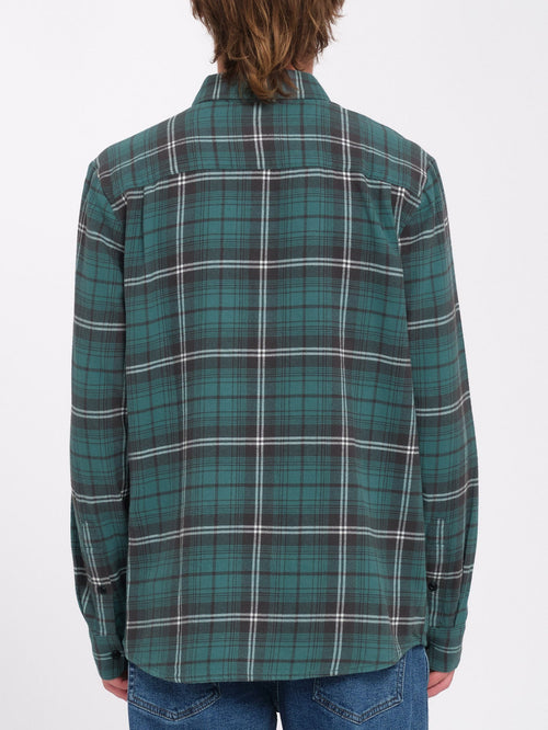 Camisa Caden Plaid - Sea Green