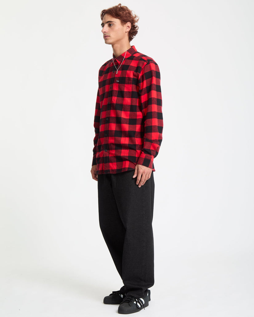 Camisa De Cuadros Caden - Lifeguard Red