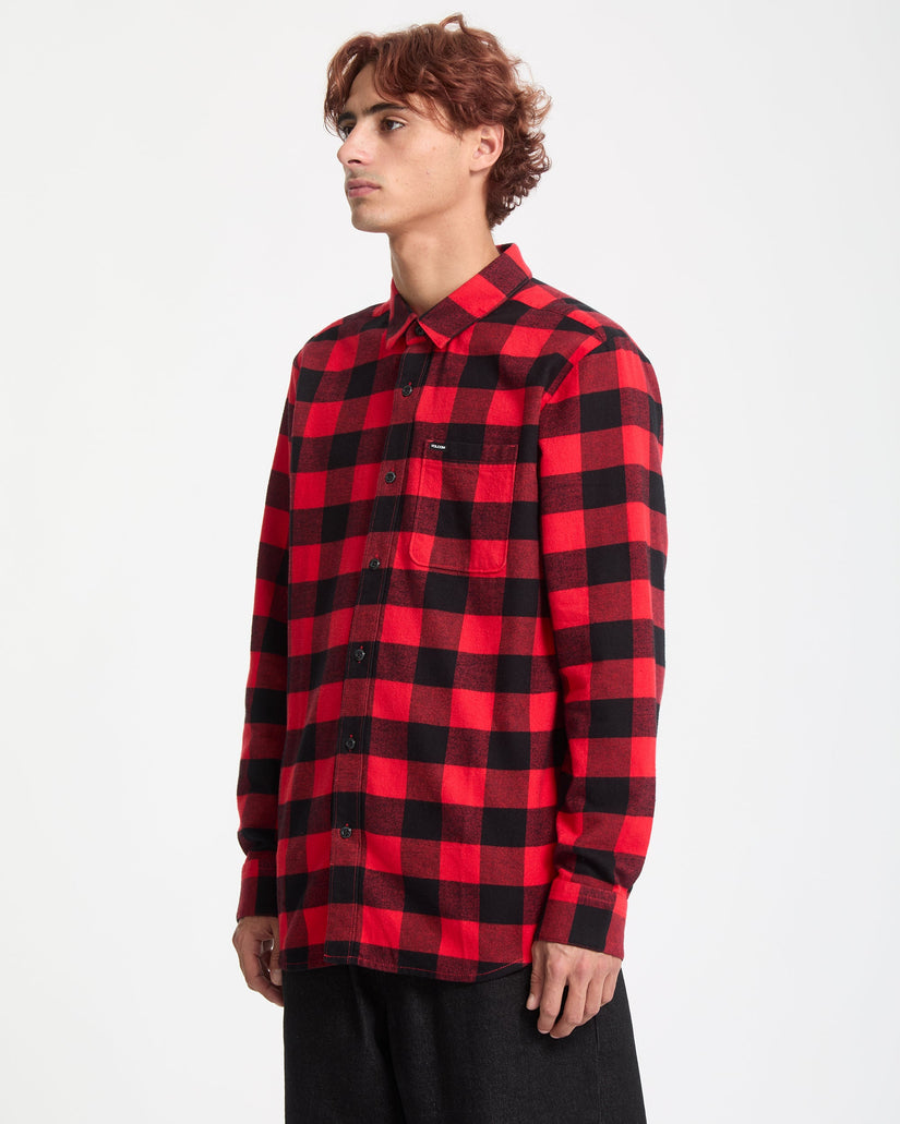 Camisa De Cuadros Caden - Lifeguard Red