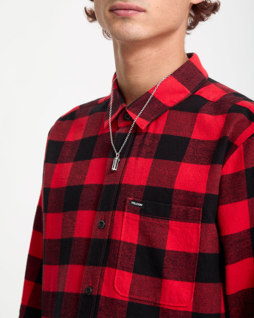 Camisa De Cuadros Caden - Lifeguard Red
