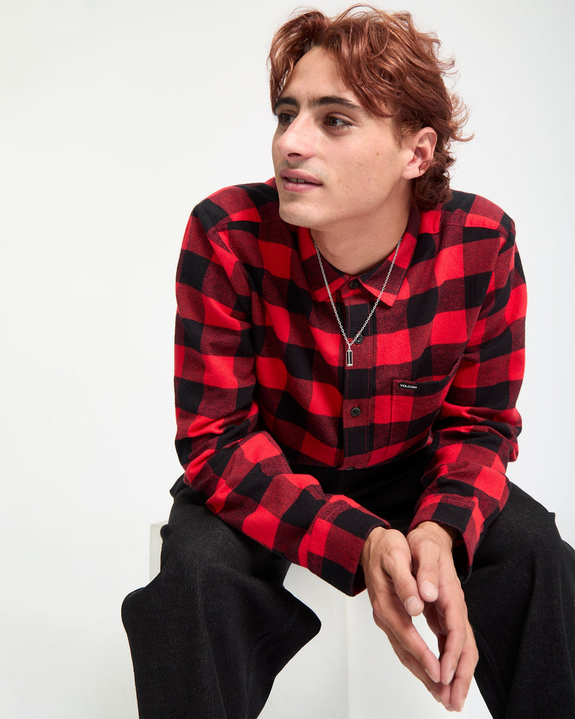 Camisa De Cuadros Caden - Lifeguard Red