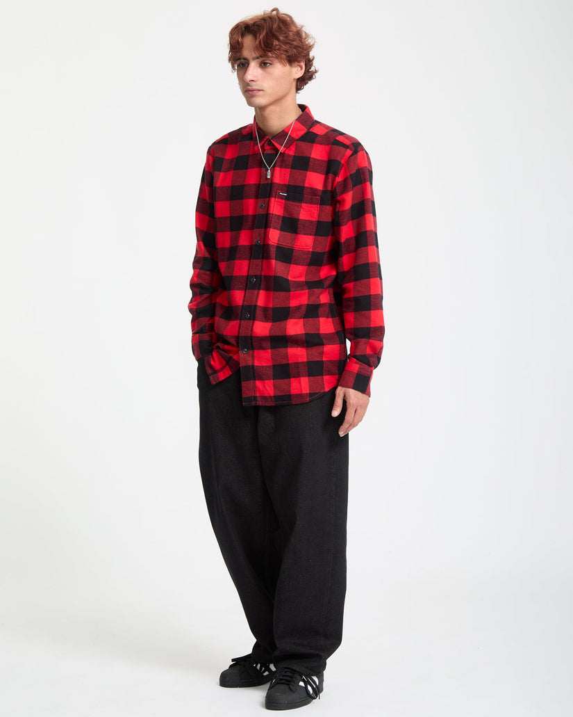 Camisa De Cuadros Caden - Lifeguard Red