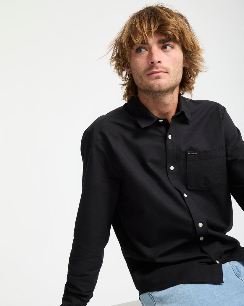 Camisa Veeco Oxford - Black
