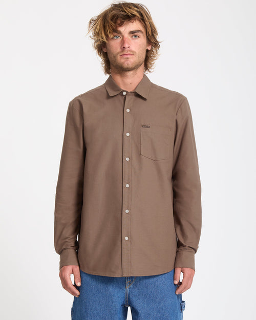 Camisa Veeco Oxford - Brown Stone