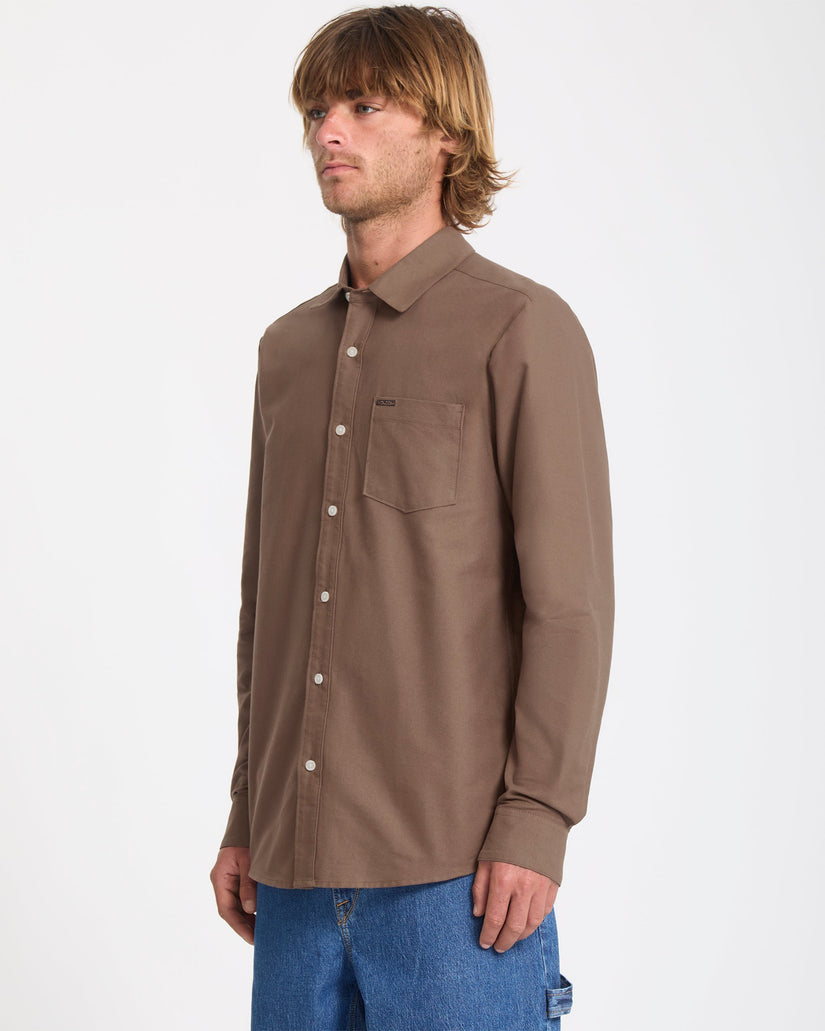 Camisa Veeco Oxford - Brown Stone