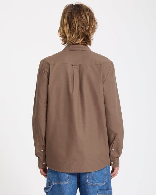 Camisa Veeco Oxford - Brown Stone
