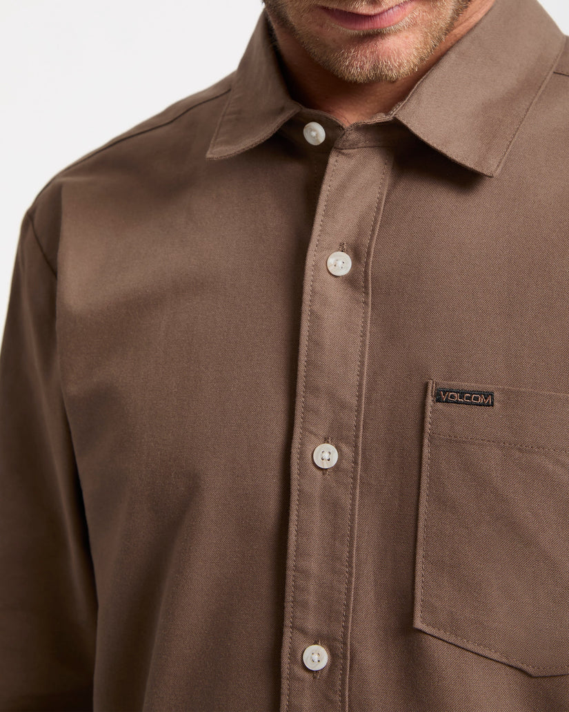 Camisa Veeco Oxford - Brown Stone