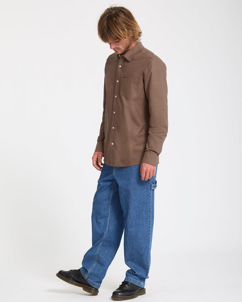 Camisa Veeco Oxford - Brown Stone