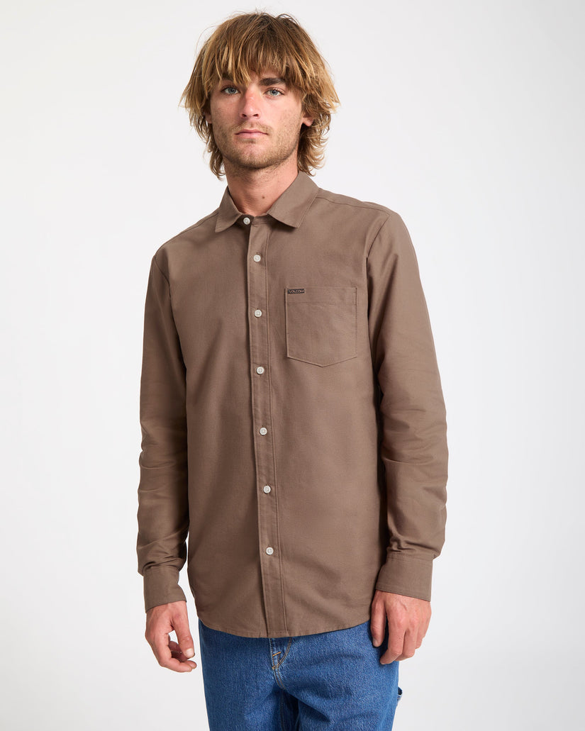 Camisa Veeco Oxford - Brown Stone