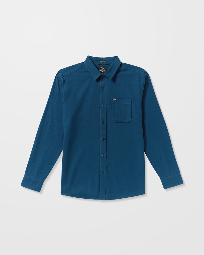 Camisa De Franela Caden Solid - Cosmic Blue