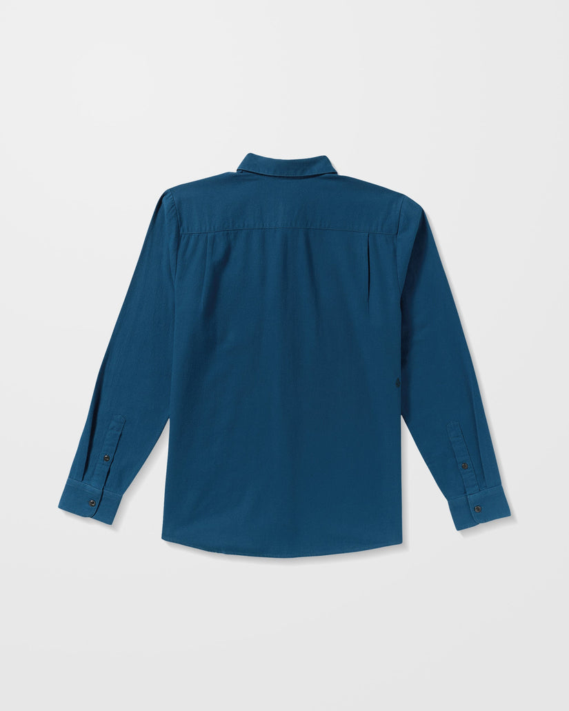 Camisa De Franela Caden Solid - Cosmic Blue