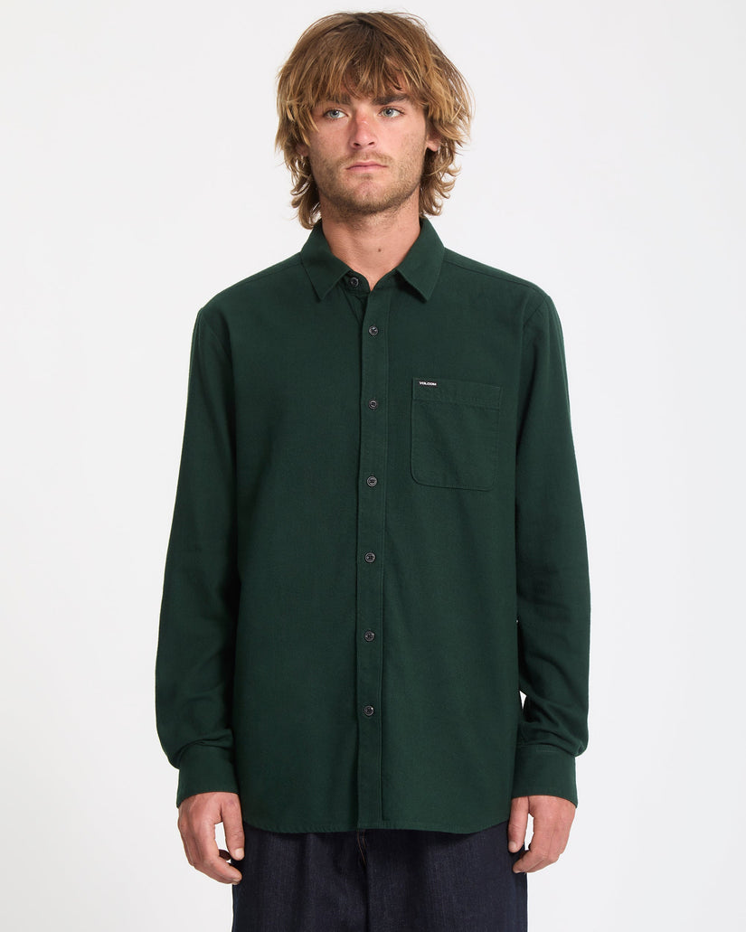 Camisa De Franela Caden Solid - Scarab