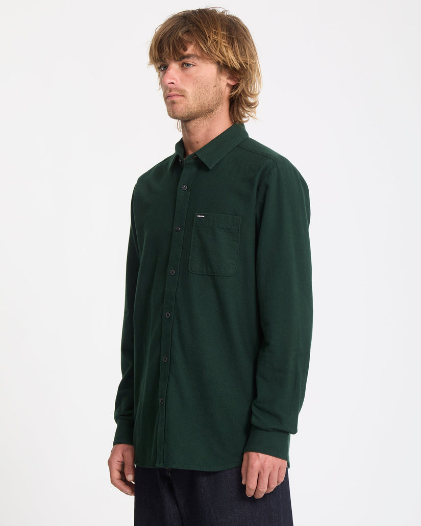 Camisa De Franela Caden Solid - Scarab