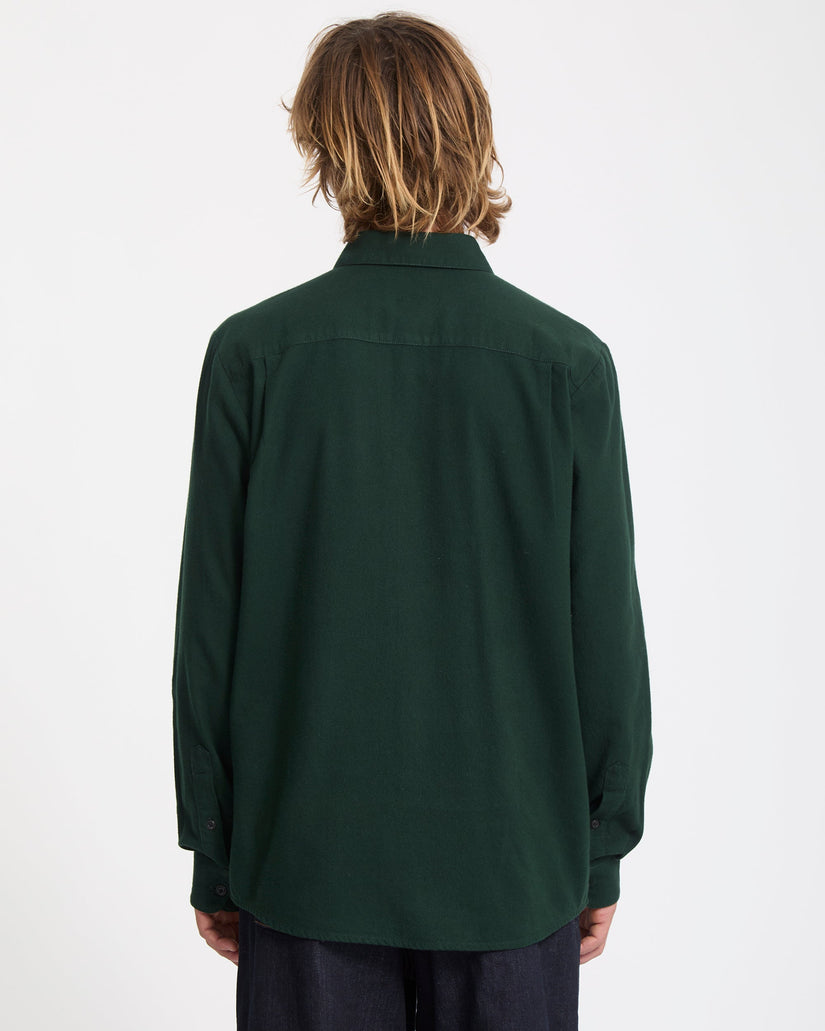 Camisa De Franela Caden Solid - Scarab