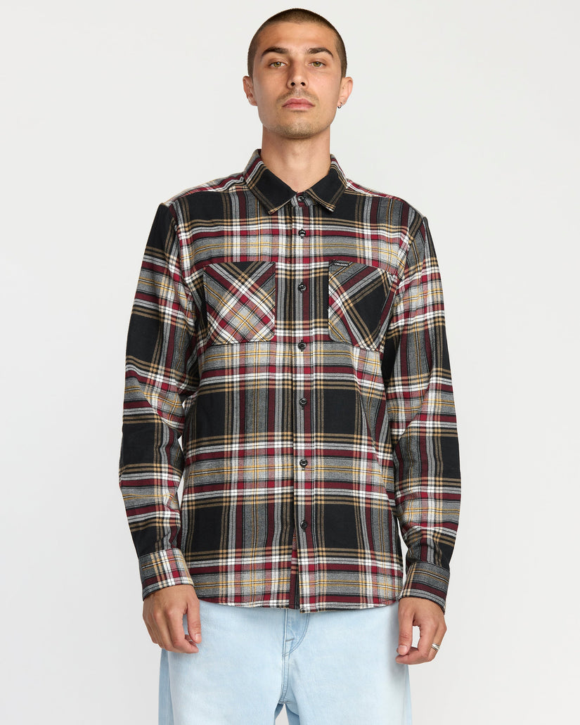 Camisa De Franela Netastone - Antique Black