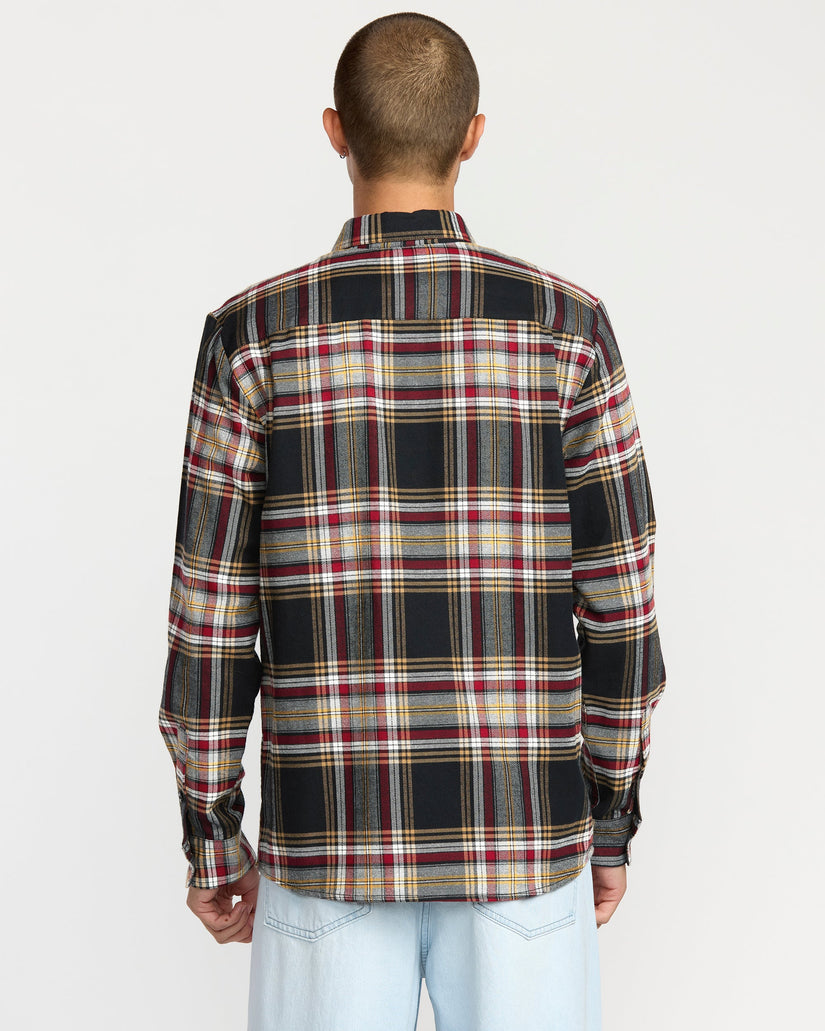 Camisa De Franela Netastone - Antique Black