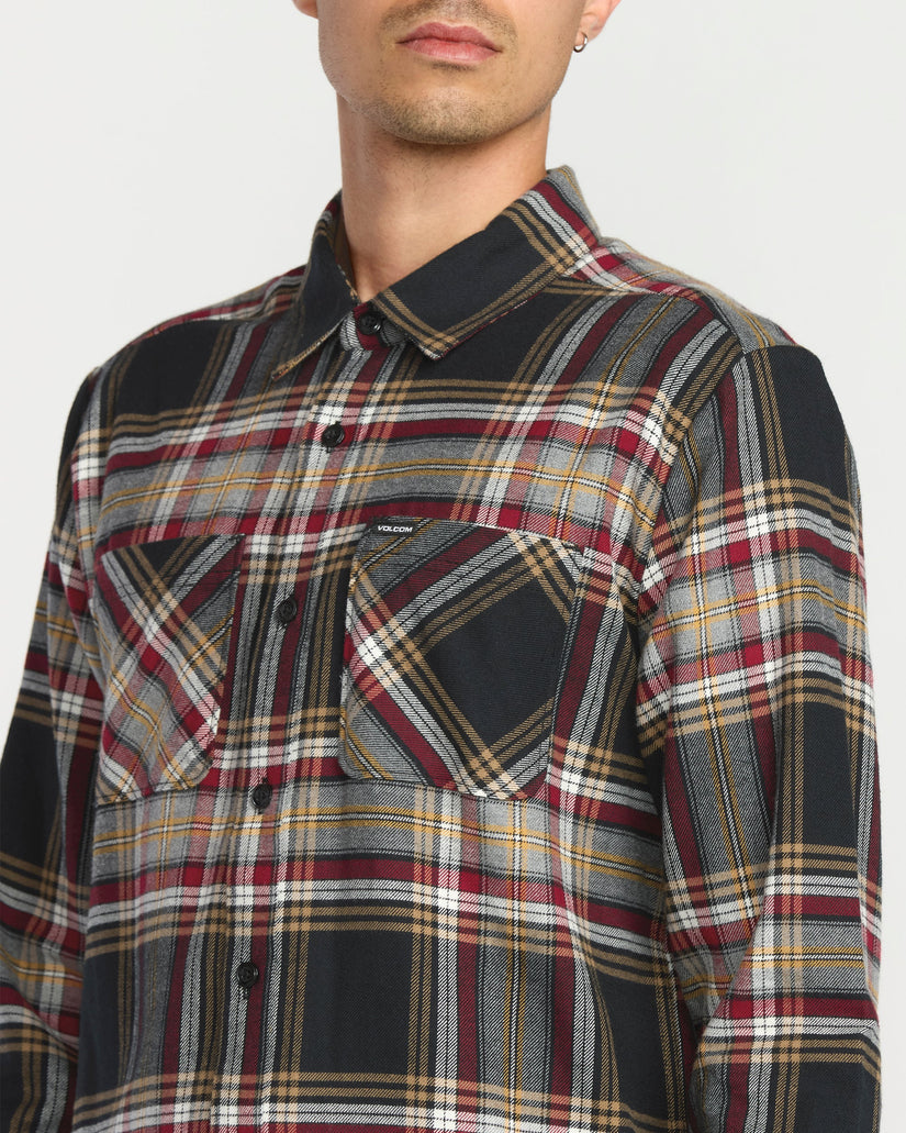 Camisa De Franela Netastone - Antique Black