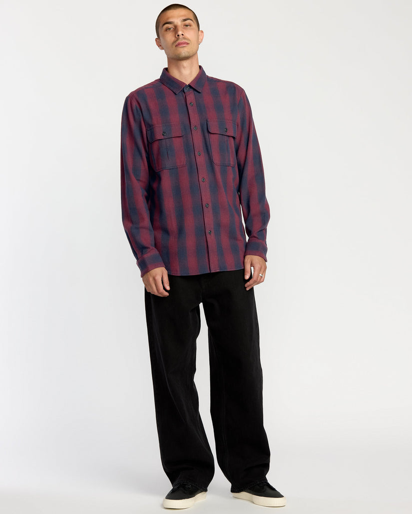 Camisa De Franela Shadowstone - Navy
