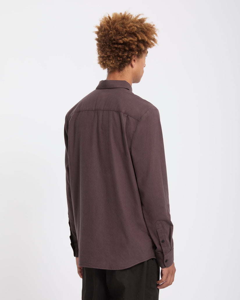 Camisa Caden Solid - Raisin